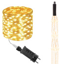 Lampki choinkowe 300 LED na prąd włosy anioła ciepły biały