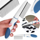 Grzebień do wyczesywania siersci psa i kota stalowe zgrzebło do czesania 22,5 cm