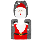 Komplet świąteczny dywanik łazienkowy i pokrycie na deskę sedesową 2 częściowy Mikołaj