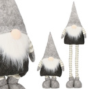 Skrzat świąteczny 45-64 cm, krasnal na teleskopowych nogach, gnom