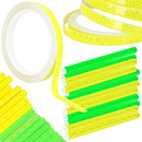 Patyczki odblaskowe na szprychy 24 szt. i taśma odblaskowa 8m akcesoria żółte/zielone