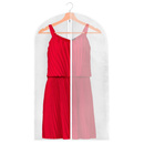 Pokrowiec na ubrania 90 cm garnitur z suwakiem biały transparentny