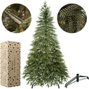Sztuczna choinka 220 cm świerk kaukaski PE drzewko świąteczne