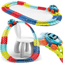 Tor wyścigowy dla dzieci 92 elementy elastyczny zabawka autko na baterie