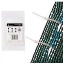 Opaski zaciskowe 2,5x100mm 100 szt. biały