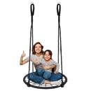 Huśtawka ogrodowa dla dzieci bocianie gniazdo 100 cm czarna