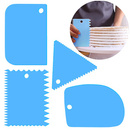 Szpatułki do ozdabiania ciast 4 szt. silikonowa skrobka cukiernicza