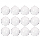 Bombki akrylowe 16cm kula plastikowa decoupage zestaw 12 szt.