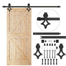 System drzwi przesuwnych 183 cm barn door, prowadnica do 100 kg czarny