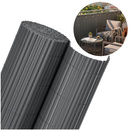 Osłona PVC maskująca 500x120 cm mata na balkon, taras, ogrodzenie, ciemnoszara