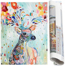 Haft diamentowy mozaika jelonek obraz 40x30 cm