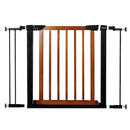 Barierka na schody 75-103 cm bramka rozporowa, zabezpieczająca czarno-brązowa