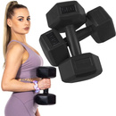 Ciężarki HEX 10kg czarne 2x5kg