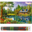 Haft diamentowy mozaika krajobraz obraz 40x30 cm