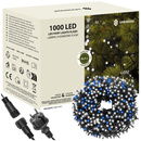 Lampki choinkowe 1000 led oświetlenie świąteczne IP44 81,5m biały zimny, flash niebieski