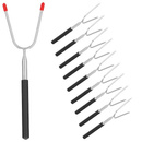 Widełki grillowe 10 szt. widelece telskopowe 24,5-85,5cm kije na ognisko
