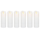 Wkłady Led do znicza 6 szt. świeczki elektryczne 15 cm świece na baterie ruchomy płomień