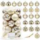 Bombki choinkowe 20 szt. ozdoby świąteczne zestaw szampański