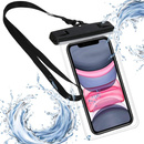 Etui wodoodporne na telefon 18x11 cm nerka saszetka na pas przezroczysta