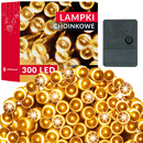 Lampki świąteczne 300 Led ciepły biały 21,5 m oświetlenie choinkowe