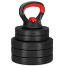 Kettlebell z regulacją obciążenia, 10 kg zestaw 5 talerzy na hantle