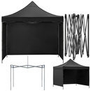 Pawilon handlowy 3x3 m namiot handlowy ekspresowy na imprezy, targ, catering, czarny