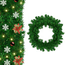 Girlanda choinkowa 270 cm, łańcuch na świąteczny, zielony