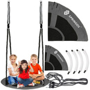 Huśtawka ogrodowa dla dzieci bocianie gniazdo 120 cm czarna