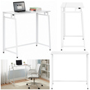 Biurko gabinetowe, stolik do nauki składany, komputerowy 80 cm drewniane, białe