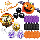 Ozdoby na Halloween zestaw balony girlanda kurtyna 52 el.