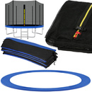 Siatka do trampoliny zewnetrzna z osłoną na sprężyny 305 cm 10 FT 8 słupków niebieska