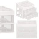 Szkatułka na biżuterię i kosmetyki 23x16,5x20cm organizer z przegródkami mleczny