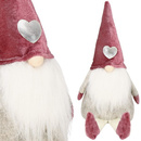 Skrzat świąteczny 40 cm, siedzący gnom, krasnal zwisające nóżki