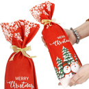 Pokrowiec na butelkę, świąteczne etui na wino czerwone