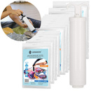 Worki próżniowe 12 szt. z pompką, torby na ubrania 4 rozmiary