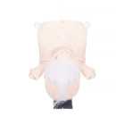 Skrzat 8cm ozdoba świąteczna, krasnal świąteczny, gnom kremowy