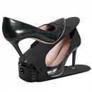 Czarny organizer na buty z 3-poziomową regulacją