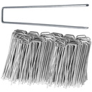 Szpilki do agrowłókniny 15x3 cm metalowe kotwy srebrne 100 szt.