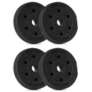 Obciążenie bitumiczne 1,25 kg 4 szt. talerz kompozytowy do sztangi 29 mm krążek do hantli