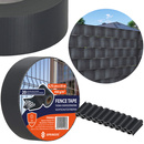 Taśma ogrodzeniowa PVC 35m x 4,75cm 450 g/m2 z klipsami mocującymi 20 szt. antracyt