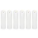 Wkłady Led do znicza 6 szt. świeczki elektryczne 18,5 cm świece na baterie ruchomy płomień