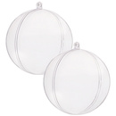 Bombki akrylowe 6cm kula plastikowa decoupage zestaw 2 szt.