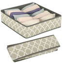 Organizer do szuflady 7 przegródek na bieliznę szary 