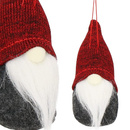 Skrzat 10cm ozdoba świąteczna, krasnal świąteczny, gnom bordowy