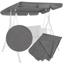 Daszek do hustawki ogrodowej, osłona przeciwsłoneczna, 165x110 cm szara
