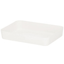 Organizer do szuflady 26x18cm wielofunkcyjny wkład, pojemnik kremowy