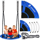 Bocianie gniazdo o średnicy 90 cm niebieskie