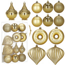 Bombki choinkowe zestaw 12 szt. ozdoby świąteczne nietłukące, złote