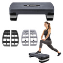 Step do ćwiczeń 3-stopnie czarno-grafitowy