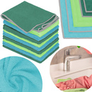 Ściereczki z mikrofibry 10 szt. 30 x 30 cm miękkie do czyszczenia kurzu, mycia szyb 3 kolory